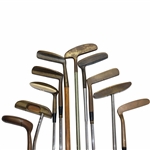 Ten (10) Vintage Brass Putters