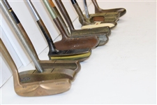 Ten (10) Vintage Brass Putters