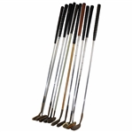 Ten (10) Vintage Brass Putters
