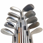 Ten (10) Vintage Wedges, Exploder, Sandy Andy, Pitching Blaster