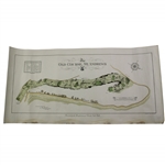 Original 1924 The Old Course St. Andrews Aerial Map Surveyed & Depicted by MacKenzie