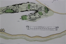 Original 1924 The Old Course St. Andrews Aerial Map Surveyed & Depicted by MacKenzie