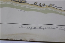 Original 1924 The Old Course St. Andrews Aerial Map Surveyed & Depicted by MacKenzie