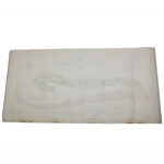 Original 1924 The Old Course St. Andrews Aerial Map Surveyed & Depicted by MacKenzie