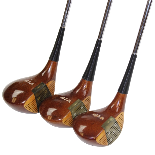 MacGregor VIP Persimmon Driver, 3-Wood & 4-Wood Clubs 