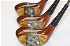 MacGregor VIP Persimmon Driver, 3-Wood & 4-Wood Clubs 