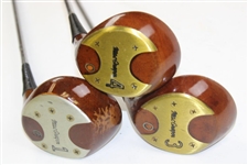 MacGregor VIP Persimmon Driver, 3-Wood & 4-Wood Clubs 