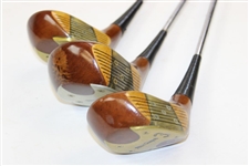MacGregor VIP Persimmon Driver, 3-Wood & 4-Wood Clubs 