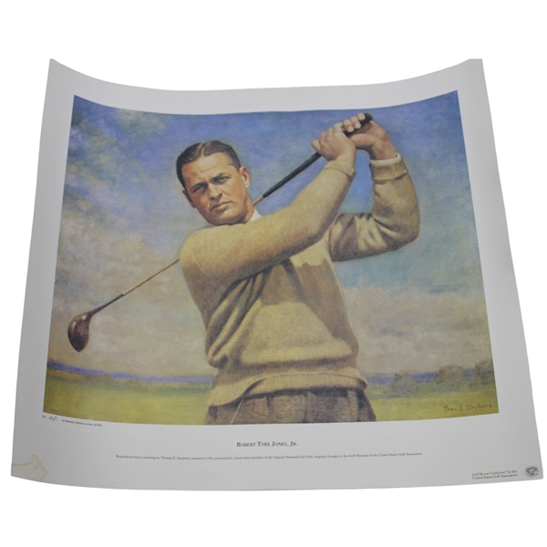 Ltd Ed AP USGA Bobby Jones Print from Thomas Stephens Original Painting