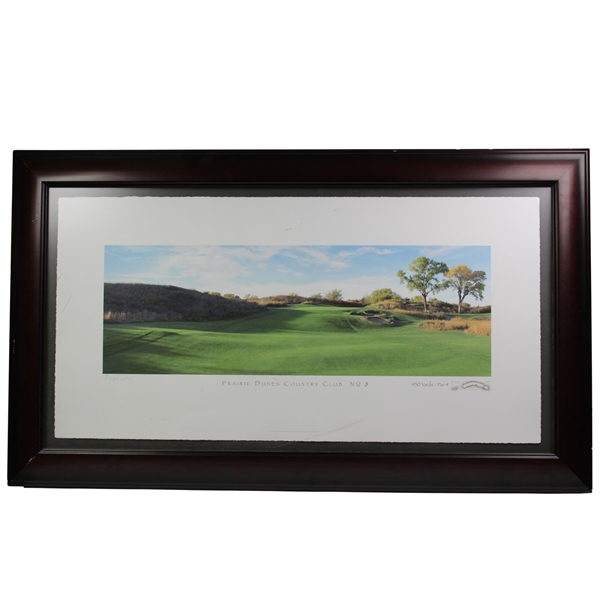 Prairie Dunes Country Club Hole No. 8 - 430 Yards - Par 4 Print - Framed