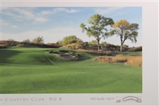 Prairie Dunes Country Club Hole No. 8 - 430 Yards - Par 4 Print - Framed