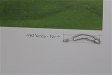 Prairie Dunes Country Club Hole No. 8 - 430 Yards - Par 4 Print - Framed