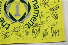 2023 Field Signed The Memorial Tournament Embroidered Flag JSA ALOA