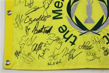 2023 Field Signed The Memorial Tournament Embroidered Flag JSA ALOA