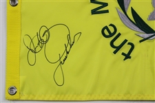 Jordan Spieth & Rory McIlroy Signed The Memorial Tournament Flag JSA ALOA