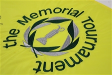 Jordan Spieth & Rory McIlroy Signed The Memorial Tournament Flag JSA ALOA