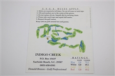 Henry 'HG' Picard & Gene Sarazen Signed Indigo Creek Scorecard JSA ALOA