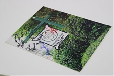 Nine (9) Masters Champions Signed ANGC Entrance Sign Photo JSA ALOA