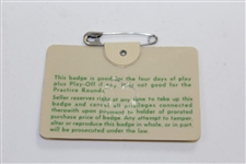 1967 Masters Tournament SERIES Badge #4024