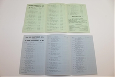1975 OPEN Championship at Carnoustie Official Program with Wednesday & Friday Draw Sheets