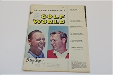 Billy Casper Signed 1966 Golf World w/Two Unsigned Sports Illustrateds (1961 & 1970) JSA ALOA