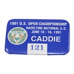 Caddie Badge from Payne Stewarts Win at the 1991 US Open at Hazeltine - Bob Burns Collection