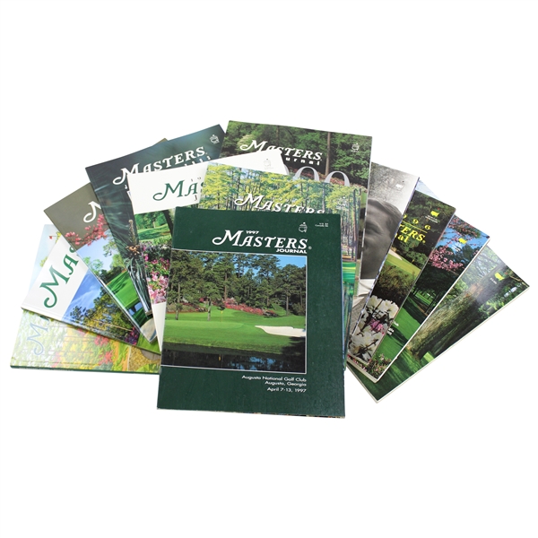 Twelve (12) Different Masters Journals - 1993, 1995-2000, 2002-2003, 2011, & 2019-2020