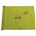 Gary Player & Tony Jacklin Signed Royal Lytham St. Annes Course Flag JSA ALOA