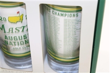 Set of Two (2) 2020 Masters Commemorative Glasses in Original Box
