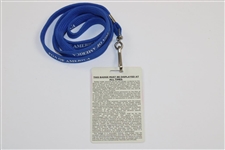 2011 Senior PGA Championship at Valhalla Caddie Badge (John Jacobs) - Bob Burns Collection
