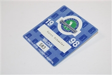 1998 BellSouth Classic 30th Anniversary Media Badge #583 - Karen Schaefer - Tiger Win
