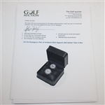 Chi Chi Rodriguez's Pair of Undated USGA Magnetic Ball Marker Clips in Box