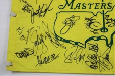 Sports Legends Signed 2008 Masters Embroidered Flag JSA ALOA