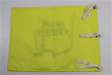 Nick Saban Signed & Personalized 2012 Masters Embroidered Flag w/Bama/Notre Dame Score JSA ALOA
