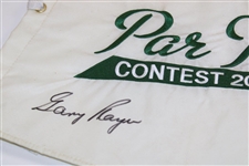 Jack Nicklaus & Gary Player Signed 2013 Masters Par 3 Embroidered Flag JSA ALOA