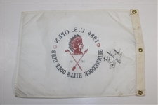 Ray Floyd Signed 1986 US Open at Shinnecock Hills GC Flag - Personalized to Wayne JSA ALOA