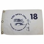 Arnold Palmer & John Daly Signed 1995 The Open at St Andrews White Flag JSA ALOA