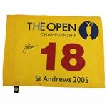 Jack Nicklaus Signed 2005 The OPEN at St Andrews Flag - Final OPEN JSA ALOA