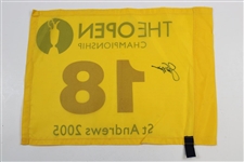 Jack Nicklaus Signed 2005 The OPEN at St Andrews Flag - Final OPEN JSA ALOA