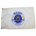 Dave Hill Signed Mazda Champions at Hyatt Dorado Beach Flag - Personalized to Wayne JSA ALOA