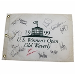 Champ Juli Inkster, Park (LA) & Others Signed 1999 US Womens Open at Old Waverly Flag JSA ALOA