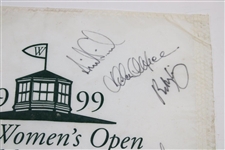 Champ Juli Inkster, Park (LA) & Others Signed 1999 US Women's Open at Old Waverly Flag JSA ALOA