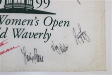 Champ Juli Inkster, Park (LA) & Others Signed 1999 US Women's Open at Old Waverly Flag JSA ALOA