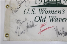 Champ Juli Inkster, Park (LA) & Others Signed 1999 US Women's Open at Old Waverly Flag JSA ALOA