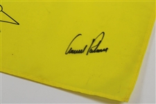 Arnold Palmer & Jack Nicklaus Signed 1998 US Senior Open at Riviera Flag JSA ALOA