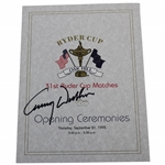 Lanny Wadkins Signed 1995 Oak Hill Opening Ceremonies Pamphlet JSA ALOA