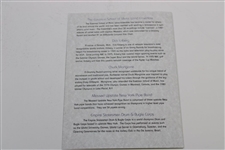 Lanny Wadkins Signed 1995 Oak Hill Opening Ceremonies Pamphlet JSA ALOA