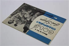 Gene Sarazen Signed 'Want to be a Golf Champion?' Booklet #5 JSA ALOA