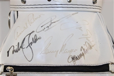 Open Champs Multi-Signed 'British Open Champs' Commemorative Full Size Golf Bag JSA ALOA