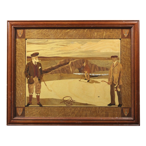The Tony Jacklin Collection The Swilken Burn Engraved Wood Display